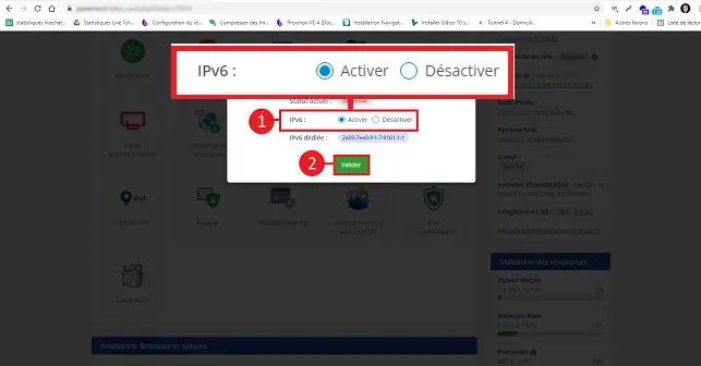 Comment activer l'IPV6 sur un serveur dédié VPS ?